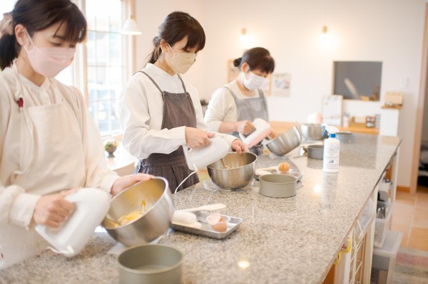 ケーキレッスンは一人づつの個人作成