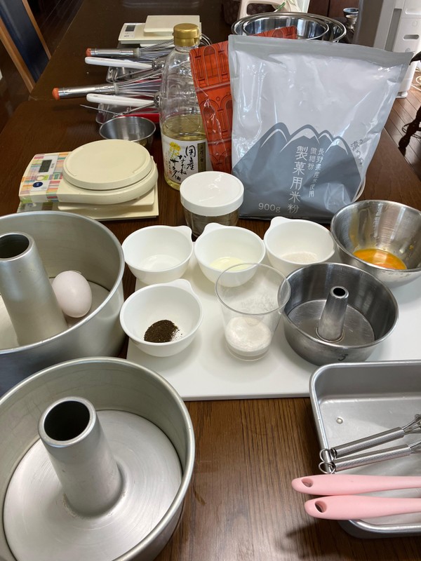 米粉シフォンケーキレッスン