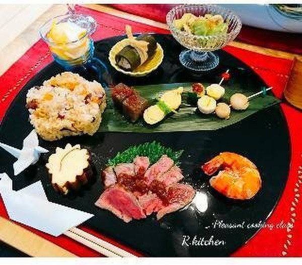 レンジで簡単(@_@。時短お節