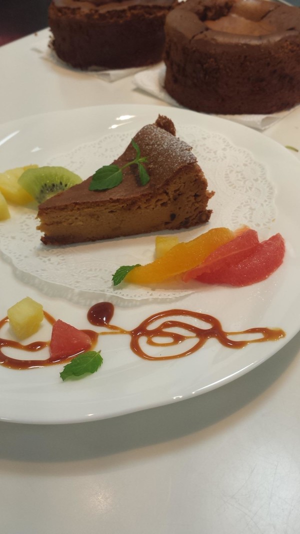 四国電力にて父の日スイーツ教室。キャラメルチーズケーキ！