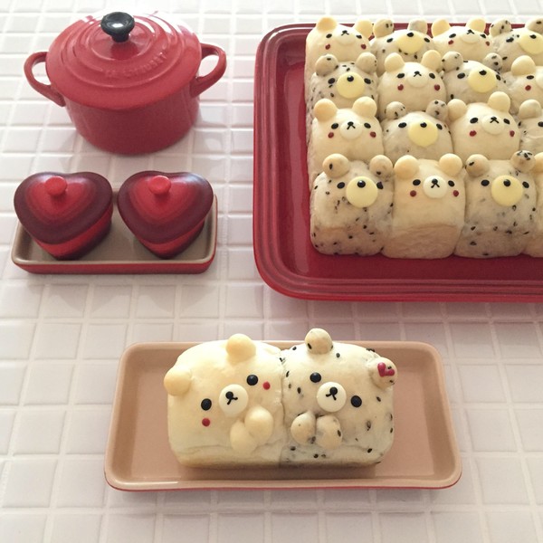 生徒さんご試食用ちぎりパン。一例。空き時間に☆