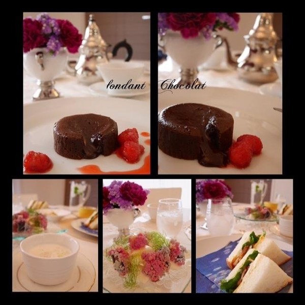 お菓子レッスン
【 Fondant Chocolat 】
