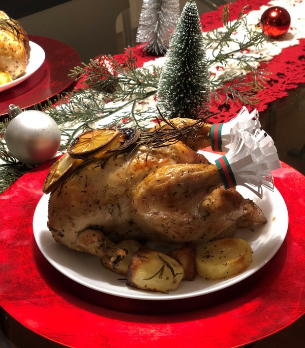 Xmasレッスン。1羽丸ごとお持ち帰りです。