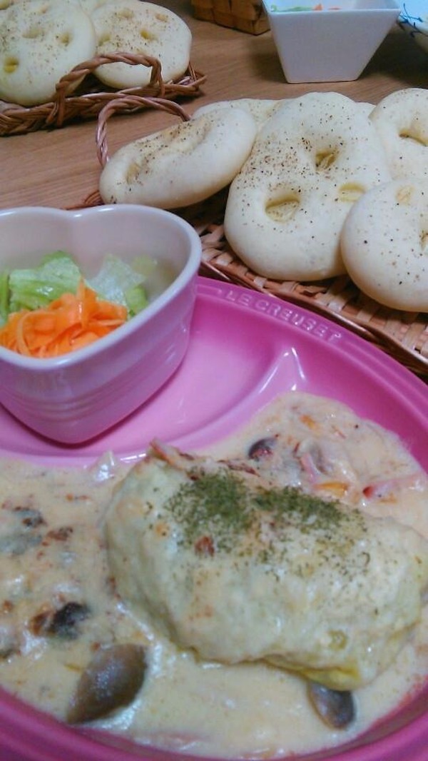 パンと料理が一緒にできあがると嬉しい＆楽しい