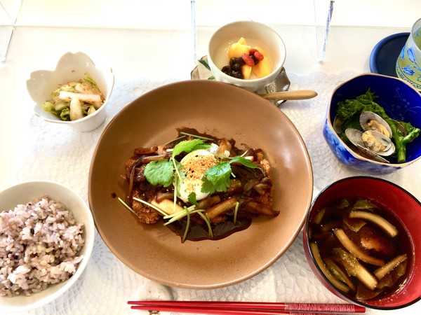 デミみそチキンカツ定食レッスン