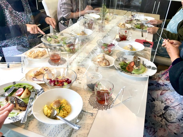 今年最初のレッスン　試食風景