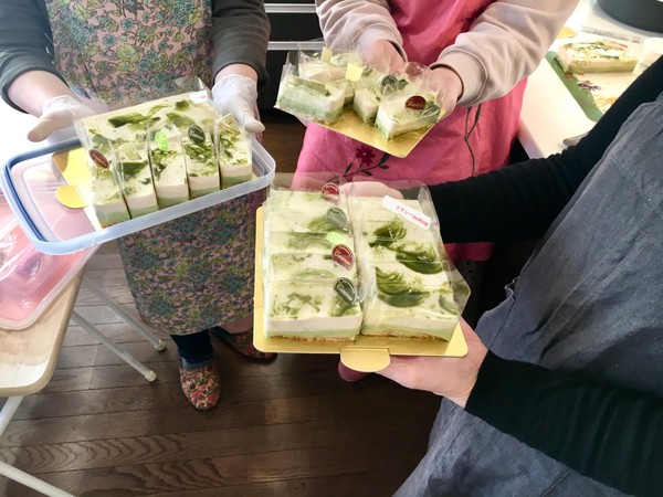 白ごまと抹茶のレアチーズ