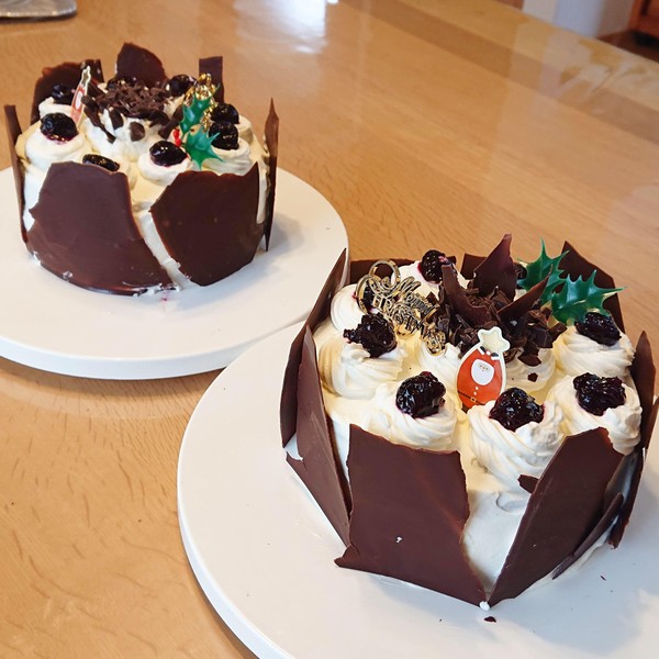 可愛いクリスマスケーキが出来ました🤗
とっても上手です！

