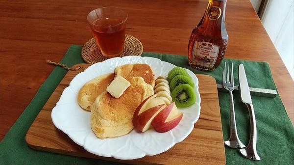 オンラインレッスン、ふわふわパンケーキ♪