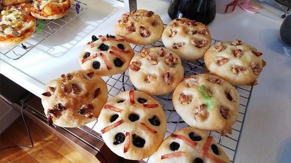 トッピングがかわいい、フォカチャ！
