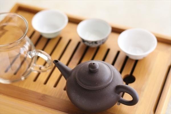 試食タイムには中国で取得した中国茶評茶員のお話も！