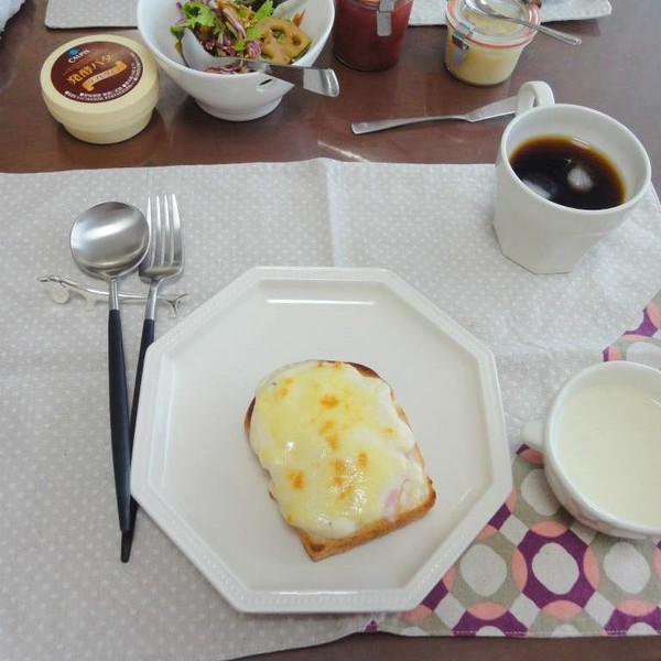 「ミニ食パン」でクロックムッシュ