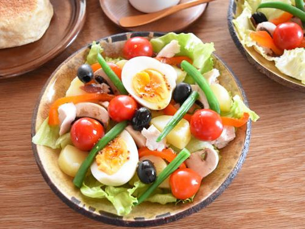 ９月レッスンのランチ/サラダニソワーズ