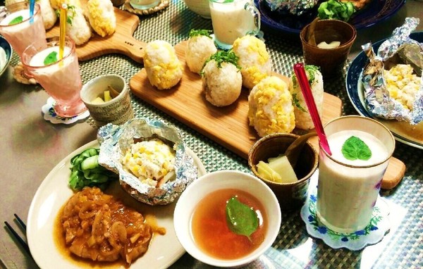 ７月のメニュー例。季節や行事に沿ったメニューがお役立ち。