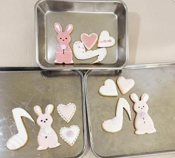 アイシングクッキー入門講座開催。可愛く仕上がりました！