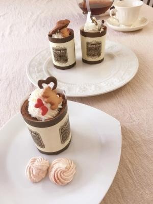 可愛く仕上がったチョコシフォン♪