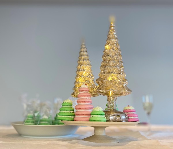 クリスマスレッスンのおやつテーブルの飾り付け