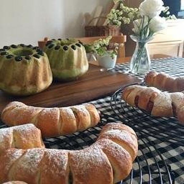 毎回２種類のパンを作っていただきます。