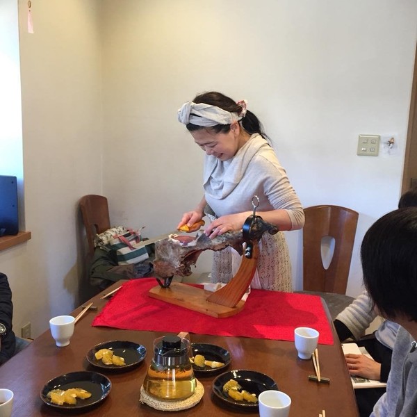 生ハム原木は自家製です。