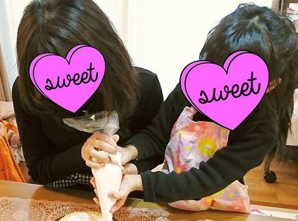 親子でケーキのプライベートレッスン♡