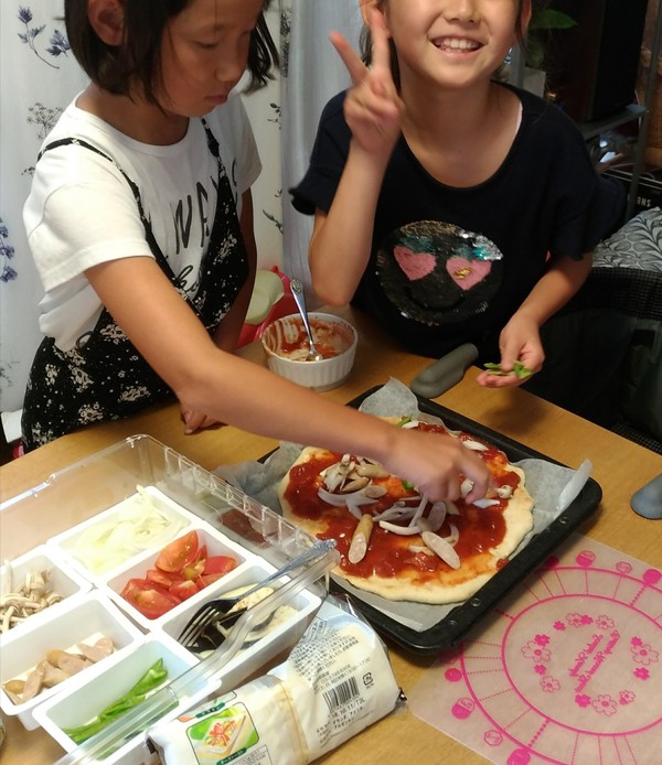 子供だけでピザが完成！！