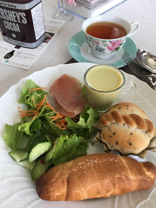 ６月のランチに７月のレッスンメニューをご試食して頂きました。