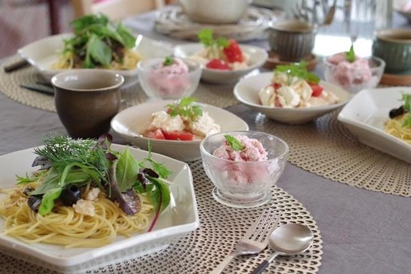神戸お魚レッスン　鯛のパスタ