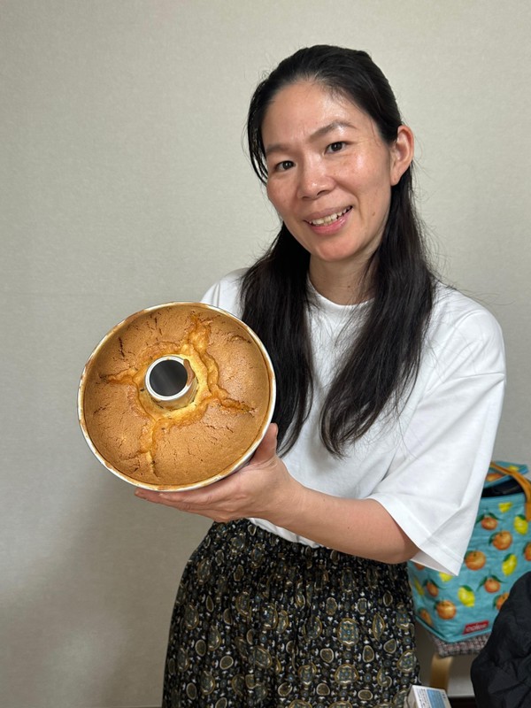 プロコースメニュー「さつまいもシフォン」
大成功！