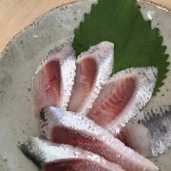 いわしのお刺身のお手本
