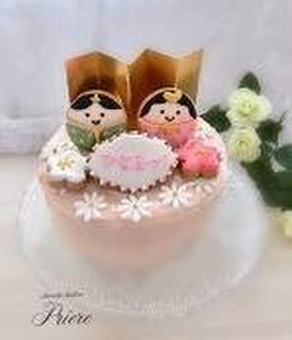 ３月ひな祭りのアイシングクッキー＆サンセバスチャンケーキ