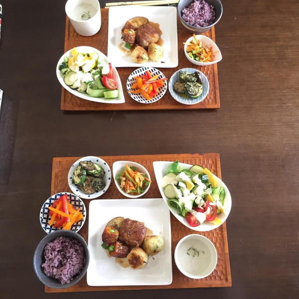 和な盛り付けでワンプレートランチ