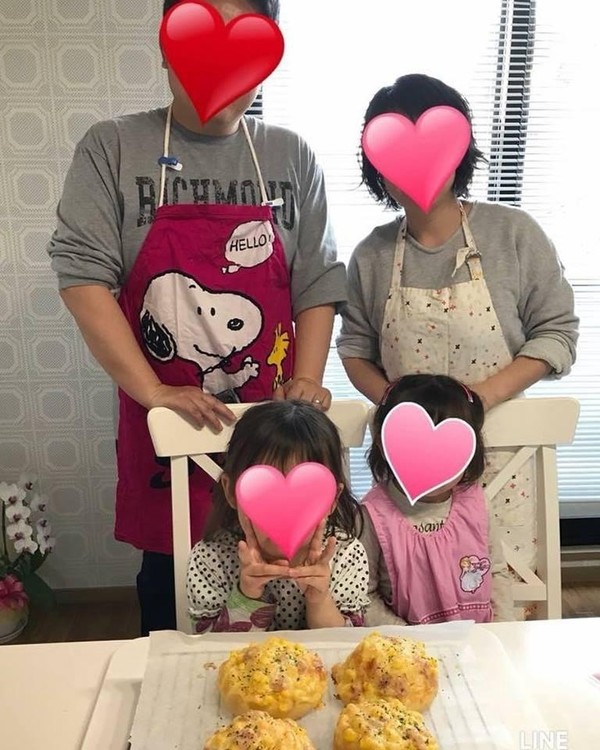 ご家族でパンを焼きました。素敵なご家族でした。