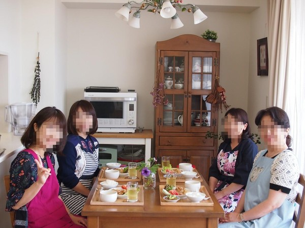 試食前の記念撮影♡