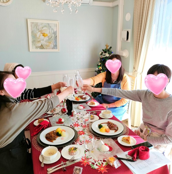 楽しい試食タイム♪カンパイ(^o^)