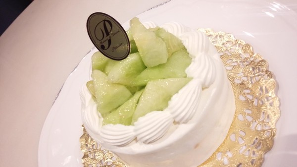 メロンショートケーキレッスン。