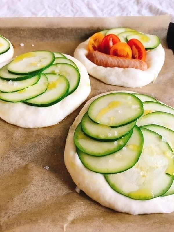 フォカッチャ焼成前