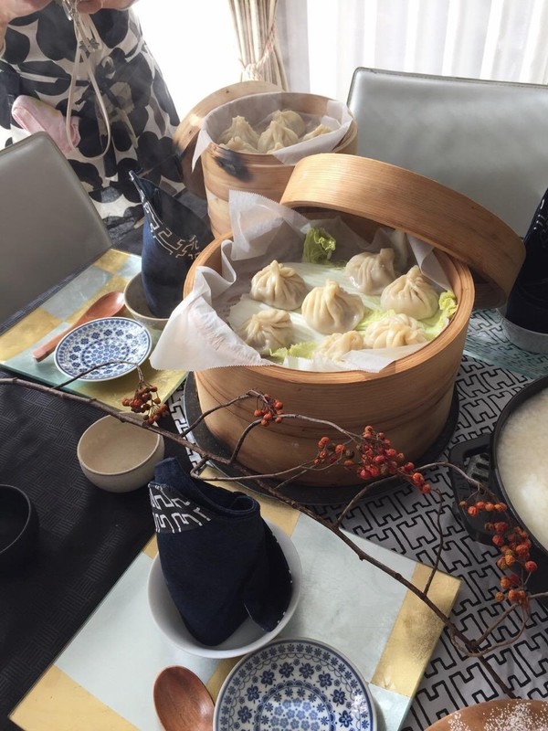 小籠包の皮も手つくりして蒸し上げました　