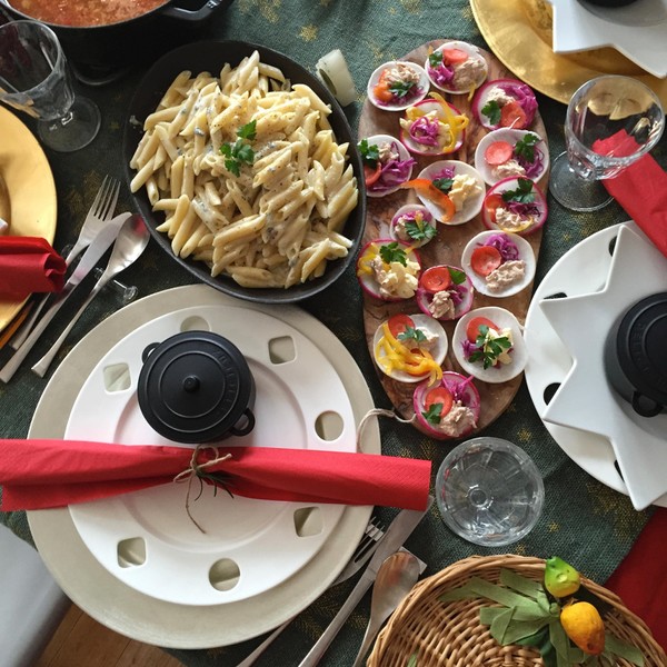 身近な食材を使って　クリスマスなので少し華やかに、ヘルシーに