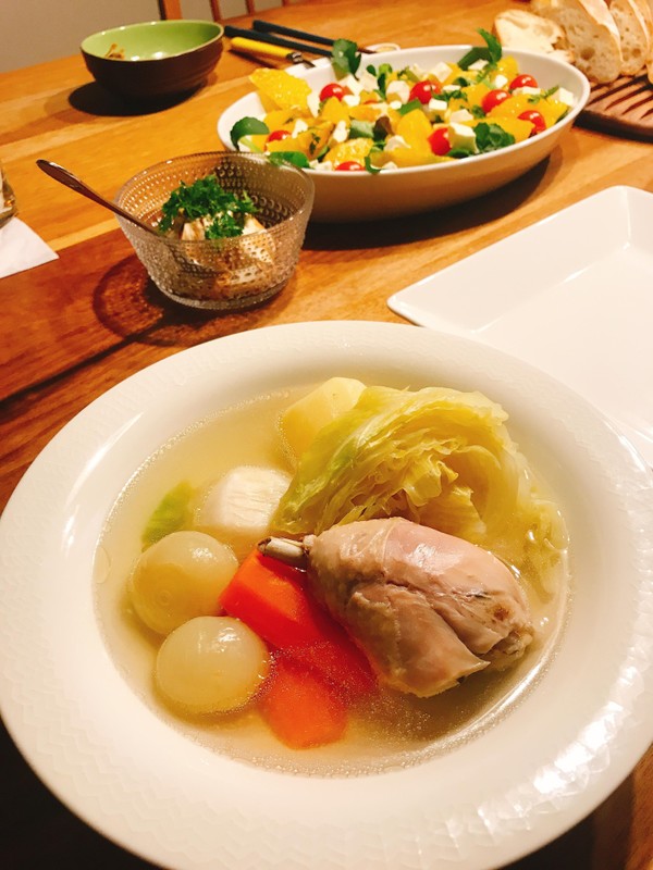 基本のチキンスープの会