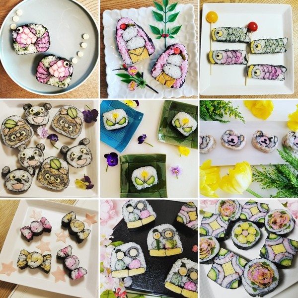 イベントやお弁当にぴったりの飾り巻き寿司