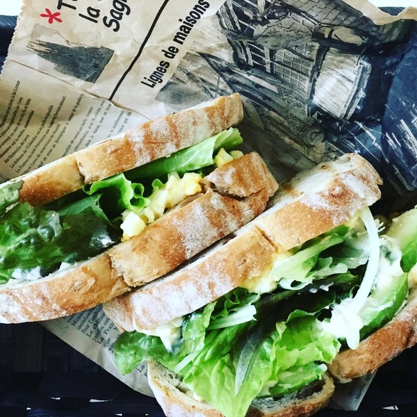 サンドイッチレッスン野菜たっぷり卵サンド