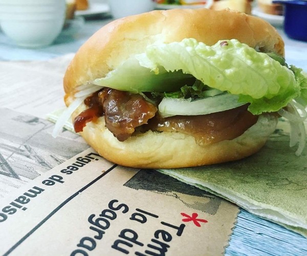 サンドイッチレッスン
照り焼きチキンバーガー