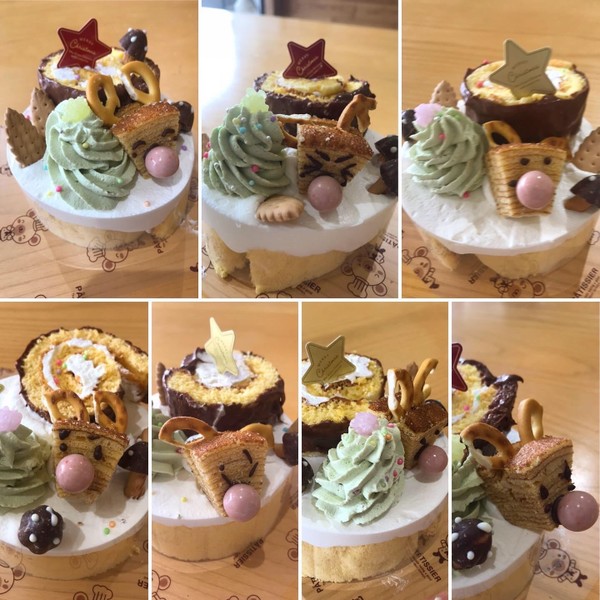 12月は毎年クリスマスケーキを作り（子どもたちの作品）