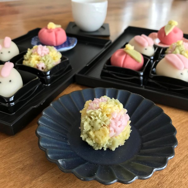 練り切りはじめましてレッスン生徒様の作品です