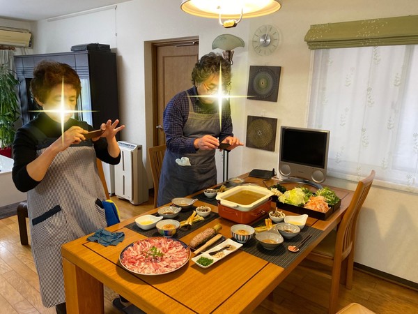 豚茶しゃぶしゃぶ、食べる前にパチリ