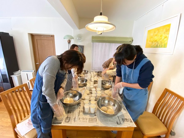 おから味噌仕込み中