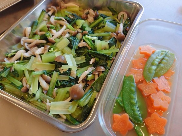 ＊和食Lesson＊小松菜のお浸し準備中❊