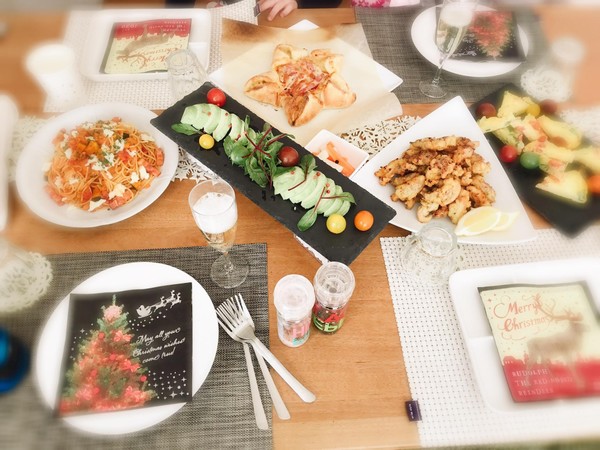 お料理上手なU様。2人のお子様と一緒にクリスマス！