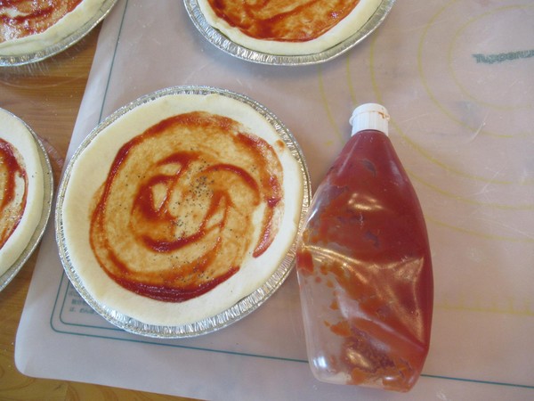 ピザソースではなくてケチャップでもあっさり美味しい
