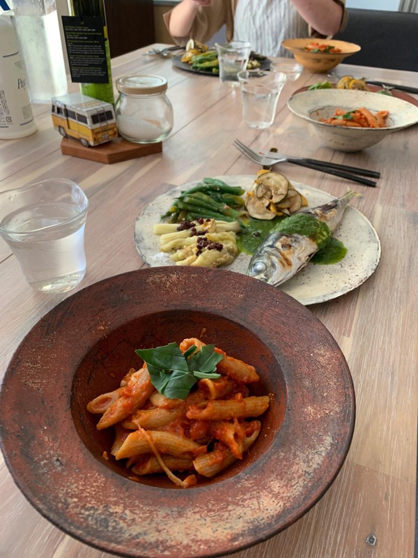 2019.07 南イタリアレッスン 貴重な古代小麦のペンネで